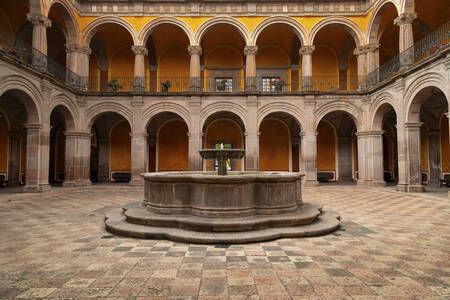 Courtyard in the Monastery of Queretaro