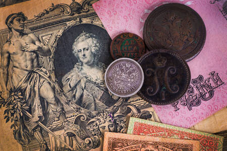 Старі гроші та монети