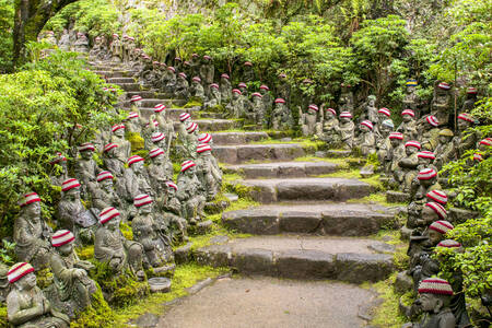 Staircase of Daisho-in Buddhist Temple