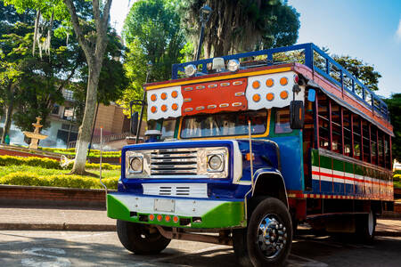 Chicken Bus no Jardin