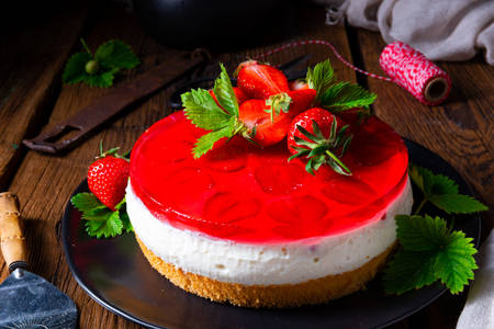 Kέικ φράουλα