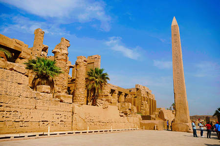 Obelisco no Templo de Karnak