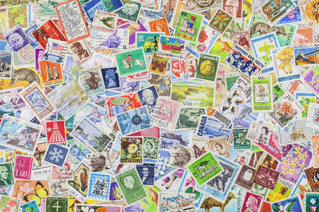 Selos postais de diferentes países