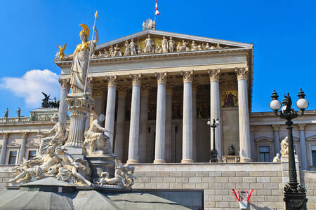 Edifício do parlamento austríaco em Viena