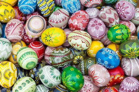 Színes húsvéti tojás