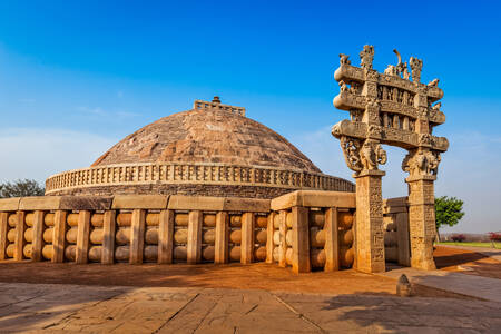 Die "Große Stupa" in Sanchi