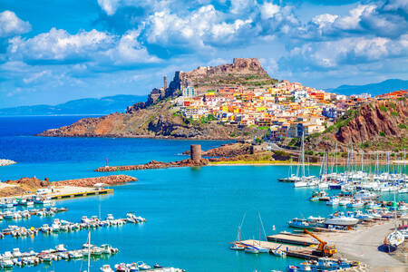 Udsigt over byen Castelsardo