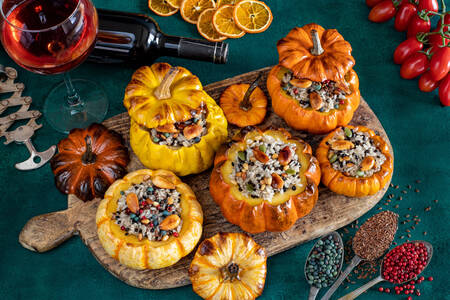 Stuffed Mini Pumpkins