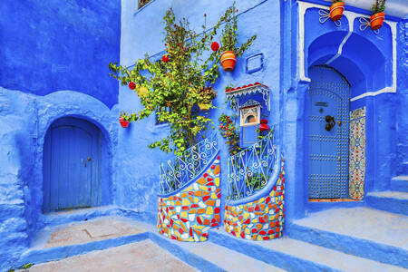 Blå hus i Chefchaouen