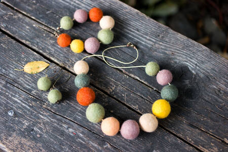 Halskjede av filtull