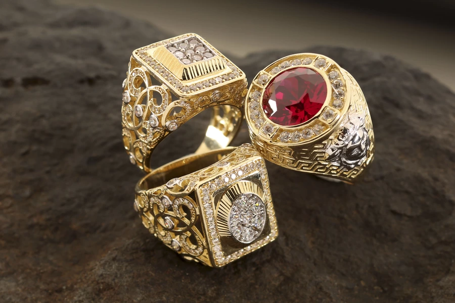 Herre guld ringe