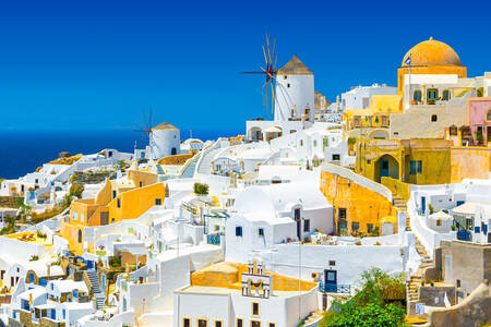 View of the village of Oia