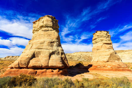 Formaciones rocosas del desierto de Arizona