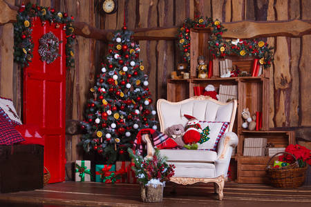 Krásna vianočná izba