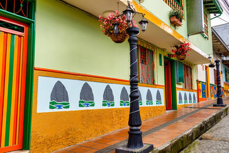 Maisons colorées à Guatapa