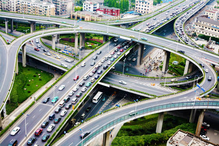 Road junction in Hangzhou