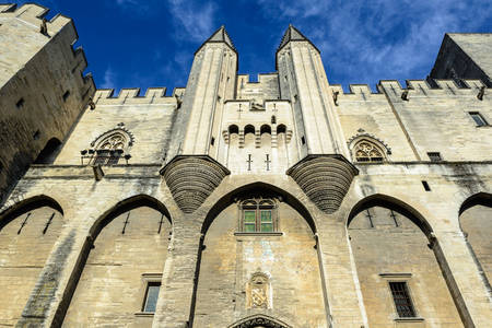 Fasada Palais des Papes w Awinionie