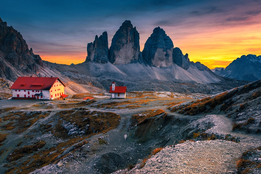 Άποψη του Tre Cime di Lavaredo