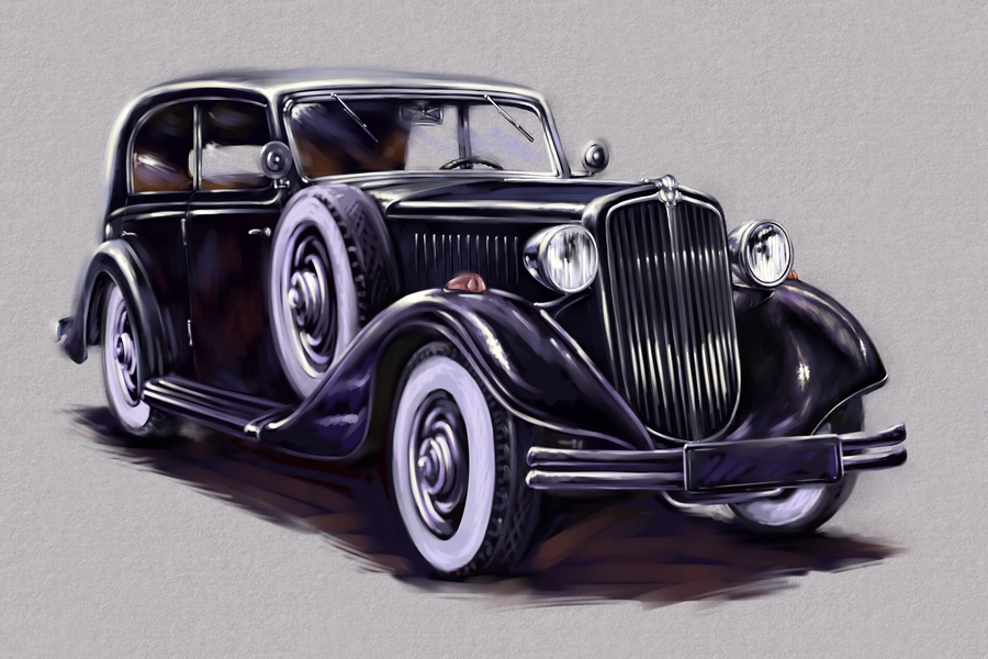 Retro car