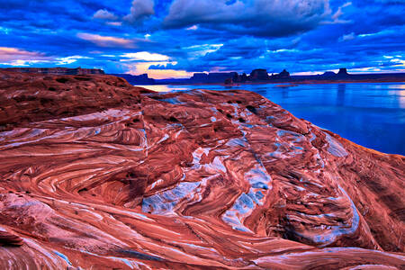 Powell Reservoir on the Colorado River