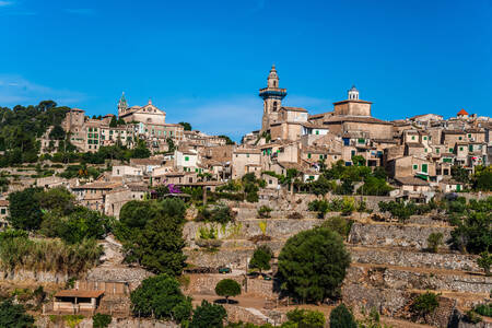 Vista sulla città di Valldemossa