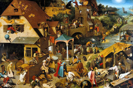 Pieter Bruegel the Elder: "Netherlands Proverbs"