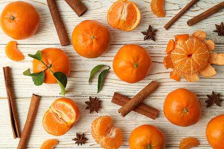 Mandariner og kanel