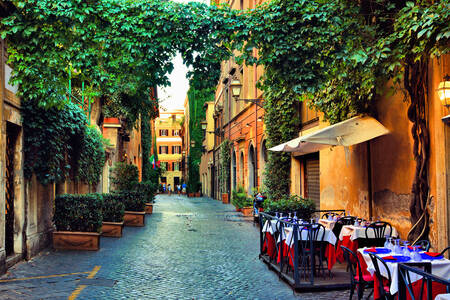 Oude straat in Rome