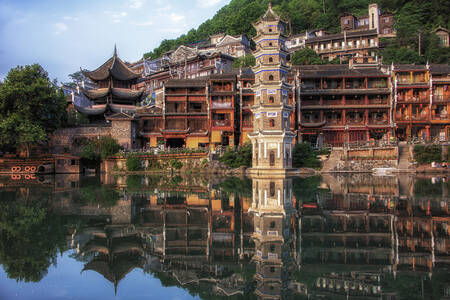 Starobylé mesto Fenghuang