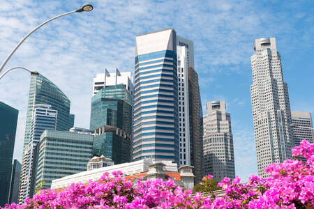 Architektur im Stadtzentrum von Singapur