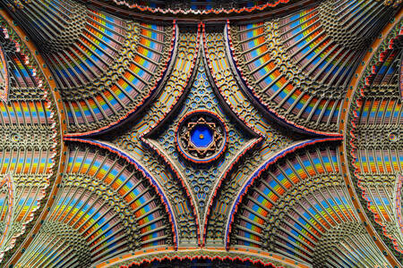 Sufit Pokoju Pawia w zamku Sammezzano