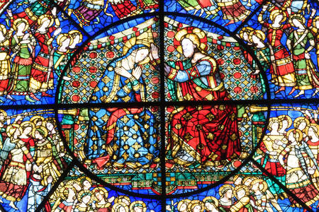 Glasmalerei in der Kirche Santa Maria Novella