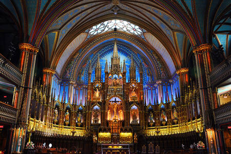 Notre Dame de Montreal Katedrali'nin içi