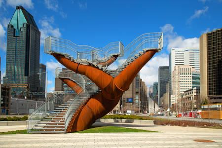 Sculptures "Dendrites" à Montréal