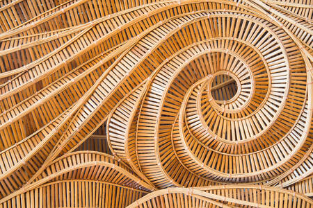 Spirali di bambù