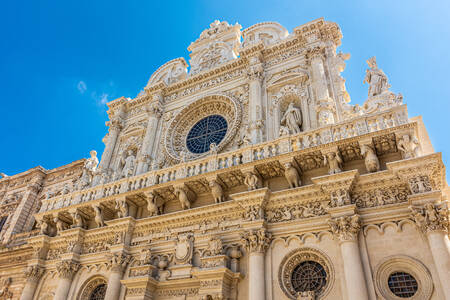 Fachada da Basílica de Santa Croce em Lecce