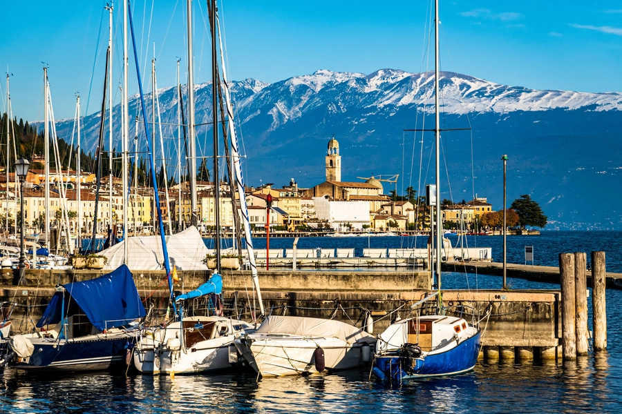 Port in Salo, Italy