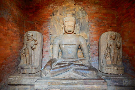 Ancient Buddha sculpture