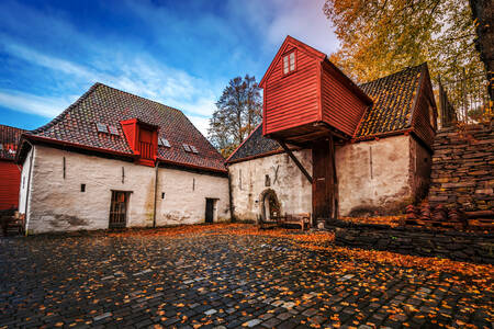 Historical buildings in the city of Bergen