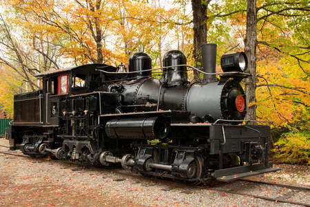 Old classic steam locomotive