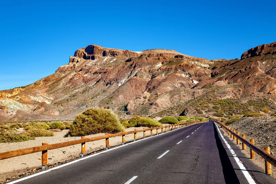 Road in El Teide National Park