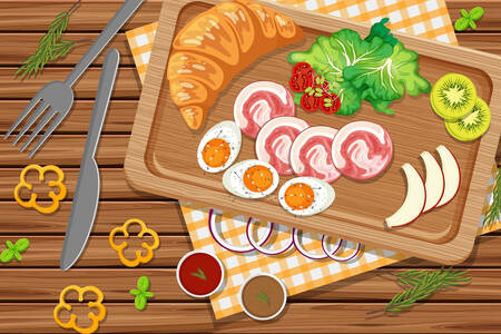 Breakfast on the table