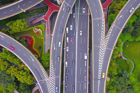 Jalan Tol di Shanghai