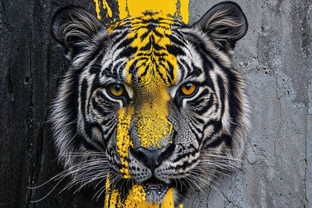 Graffiti med tiger