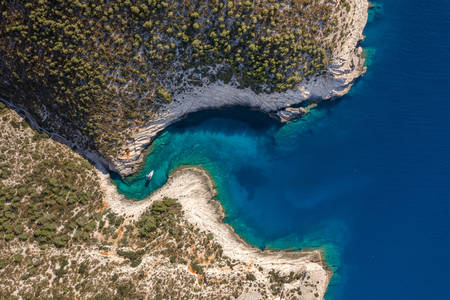 Bay on the island of Vis