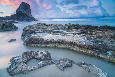 View of the Rock of Ifach in Calpe